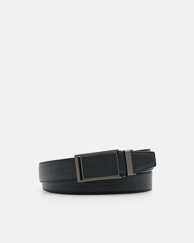 Embossed Leather Automatic Belt