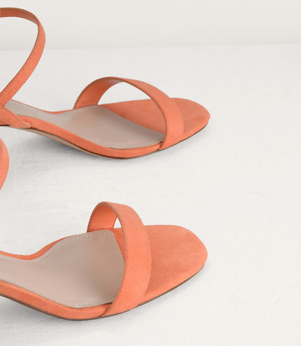 Ankle Strap Sandals with Lucite Heel