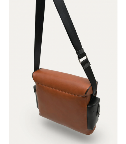 Multi Compartment Messenger Bag with Synthetic Leather Lining