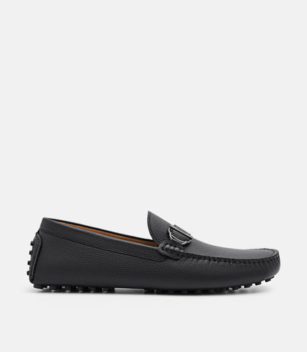 Jackson Leather Moccasins - Black
