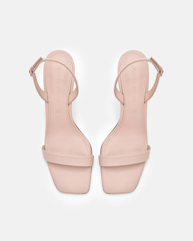 PEDRO Studio Mel Leather Heel Sandals - Nude