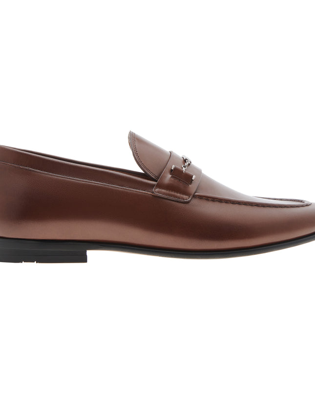 Embellished Leather Loafers