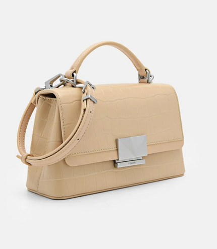 PEDRO Studio Pixel Leather Mini Shoulder Bag - Nude