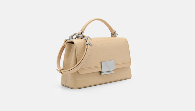 PEDRO Studio Pixel Leather Mini Shoulder Bag - Nude
