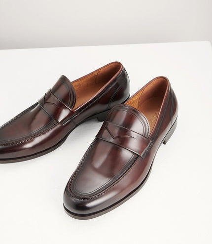 Round Toe Penny Loafers