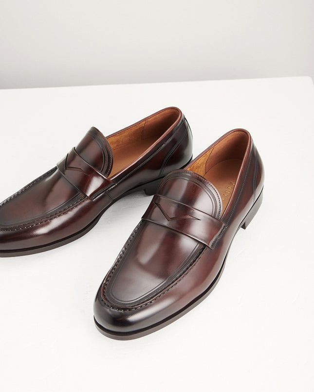 Round Toe Penny Loafers