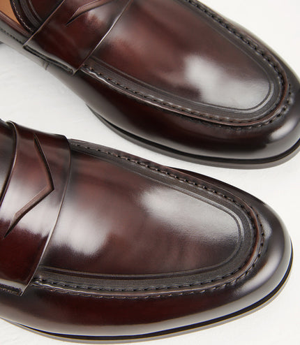 Round Toe Penny Loafers