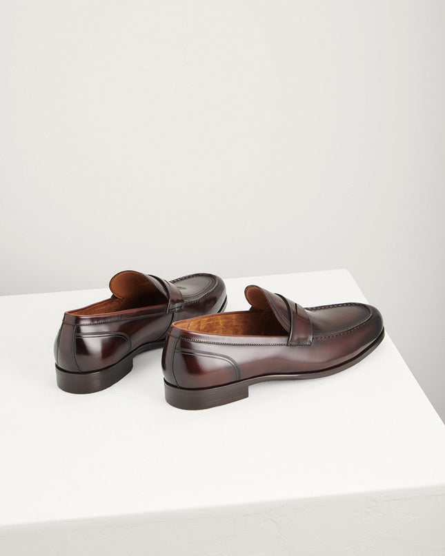 Round Toe Penny Loafers