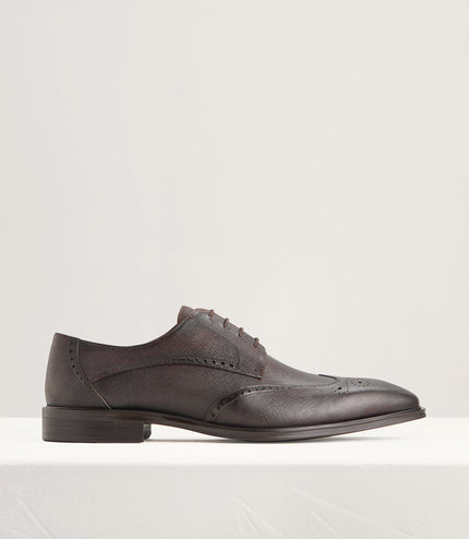 Brogue Leather Derby Shoes
