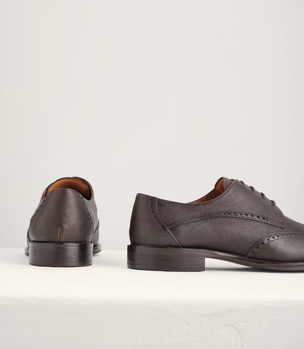 Brogue Leather Derby Shoes