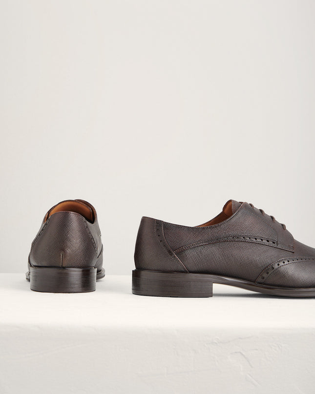 Brogue Leather Derby Shoes