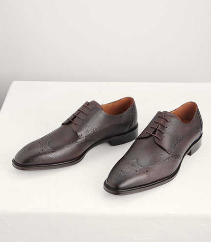 Brogue Leather Derby Shoes