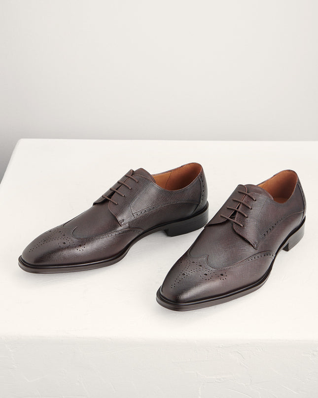 Brogue Leather Derby Shoes