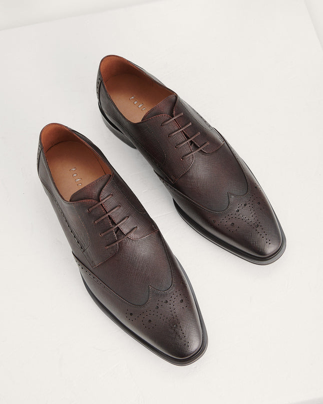 Brogue Leather Derby Shoes