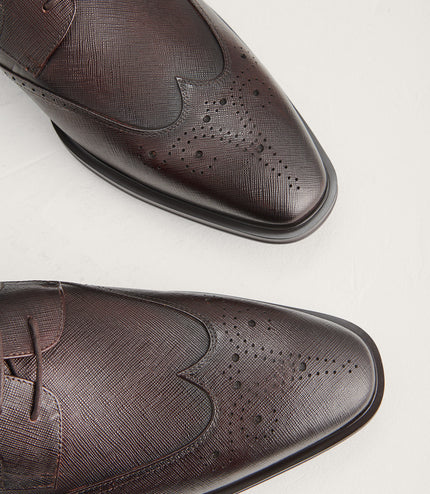 Brogue Leather Derby Shoes