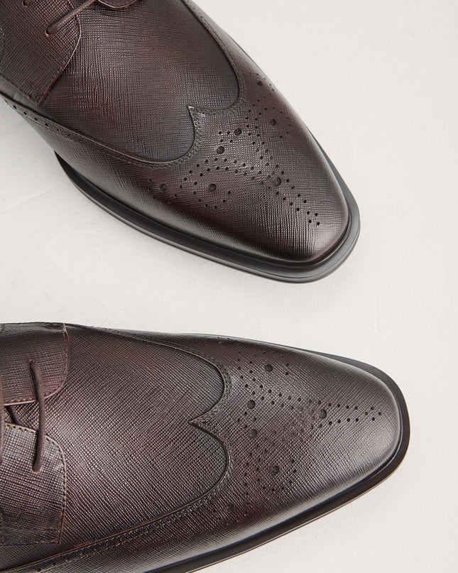 Brogue Leather Derby Shoes