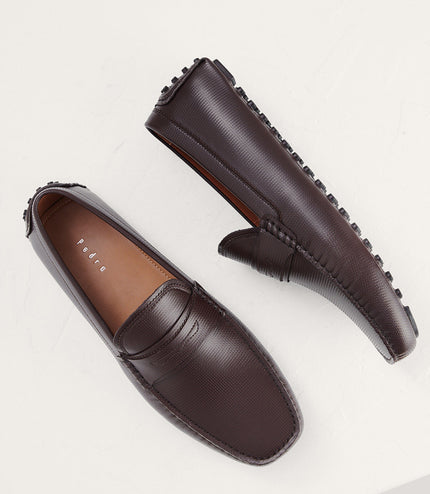 Textured Penny Moccasin