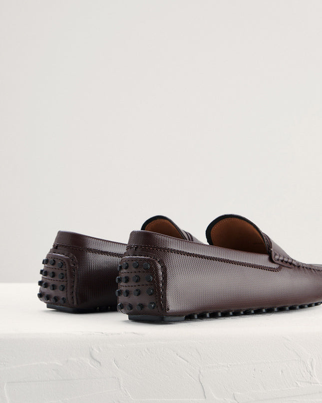 Textured Penny Moccasin