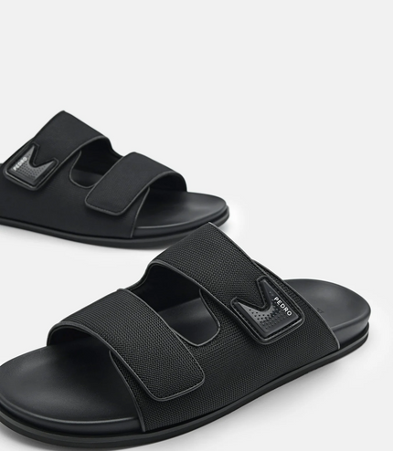 Linen Slide Sandals