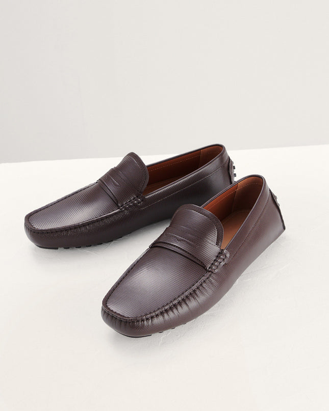 Textured Penny Moccasin
