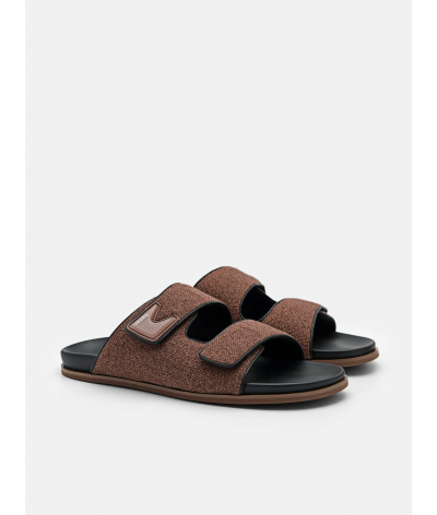 Linen Slide Sandals