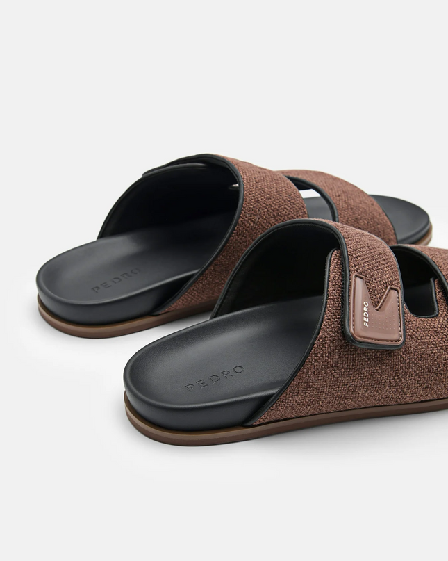 Linen Slide Sandals
