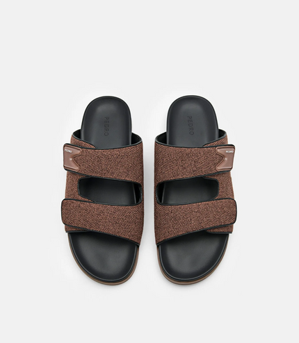 Linen Slide Sandals