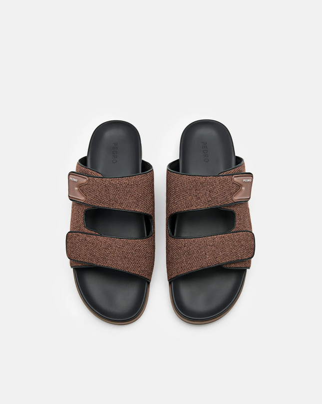 Linen Slide Sandals
