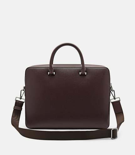 Henry Textured Leather Briefcase