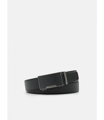Embossed Leather Automatic Belt