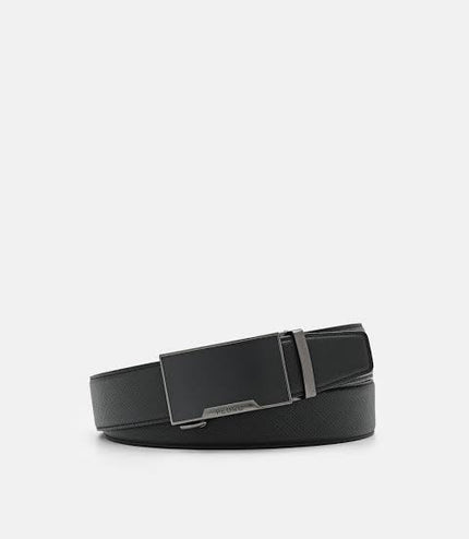 Embossed Leather Automatic Belt