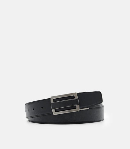Embossed Leather Reversible Tang Belt