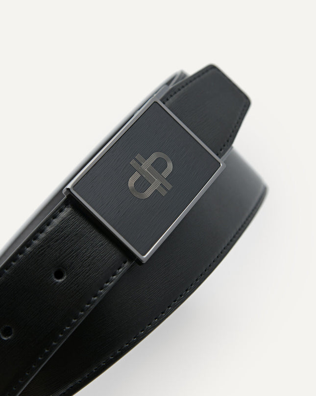 Embossed Leather Reversible Tang Belt