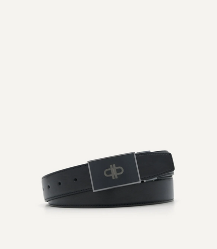 Embossed Leather Reversible Tang Belt