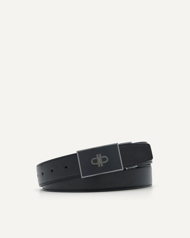 Embossed Leather Reversible Tang Belt