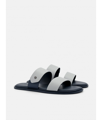 Oliver Slide Sandals - Light Grey