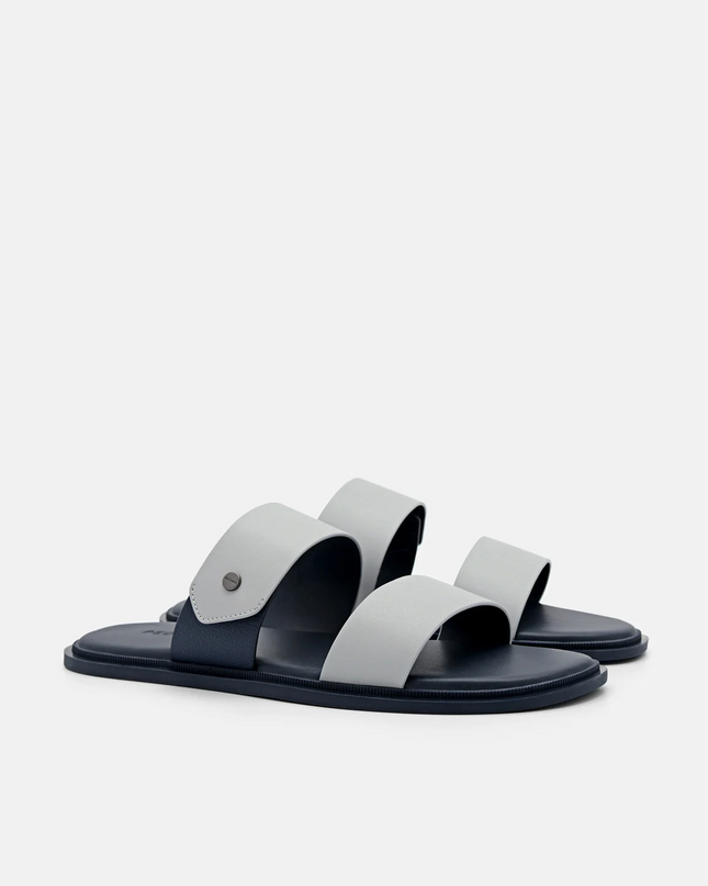 Oliver Slide Sandals - Light Grey