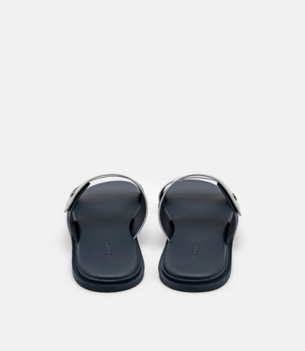 Oliver Slide Sandals - Light Grey