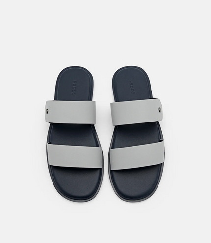 Oliver Slide Sandals - Light Grey