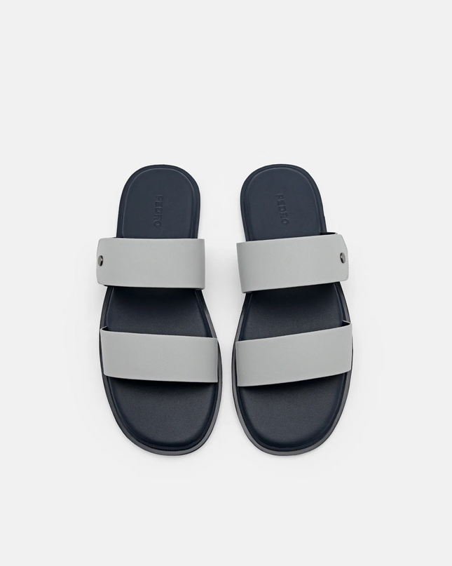Oliver Slide Sandals - Light Grey