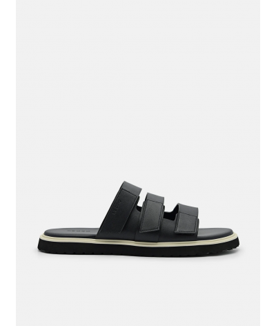 Velcro Slide Sandals - Black