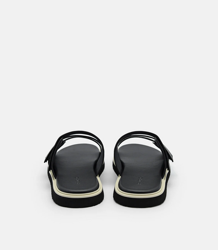 Velcro Slide Sandals - Black