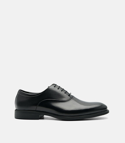 Altitude Lightweight Leather Oxford Shoes - Black