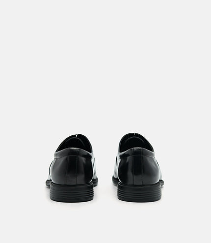 Altitude Lightweight Leather Oxford Shoes - Black