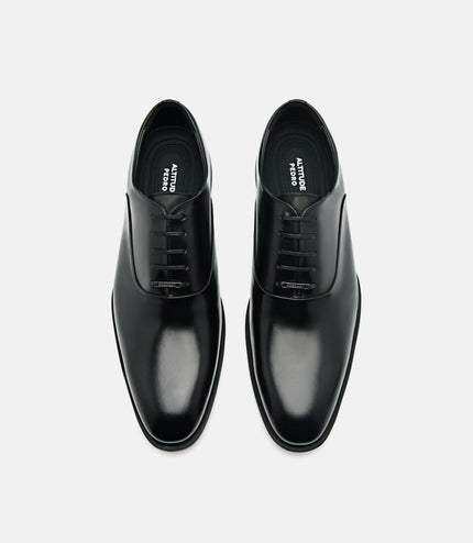 Altitude Lightweight Leather Oxford Shoes - Black