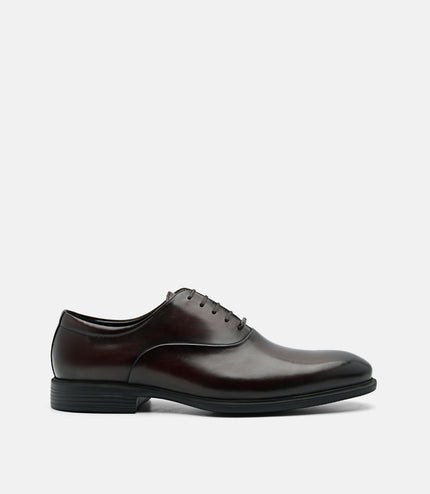 Altitude Lightweight Leather Oxford Shoes - Dark Brown