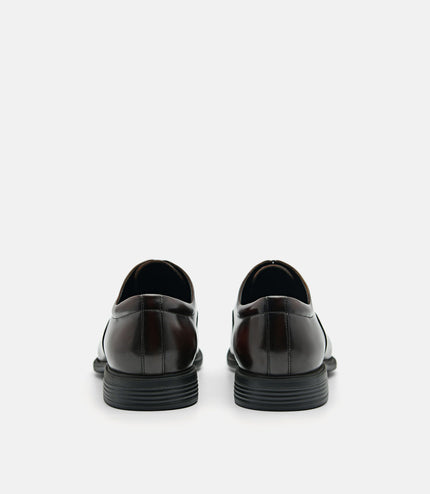 Altitude Lightweight Leather Oxford Shoes - Dark Brown