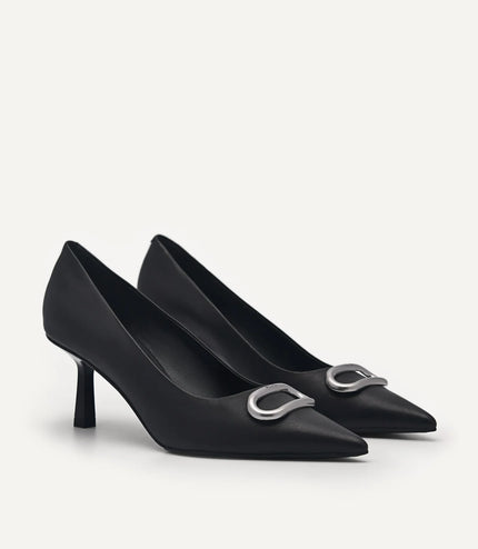 PEDRO Studio Kate Leather Pumps - Black