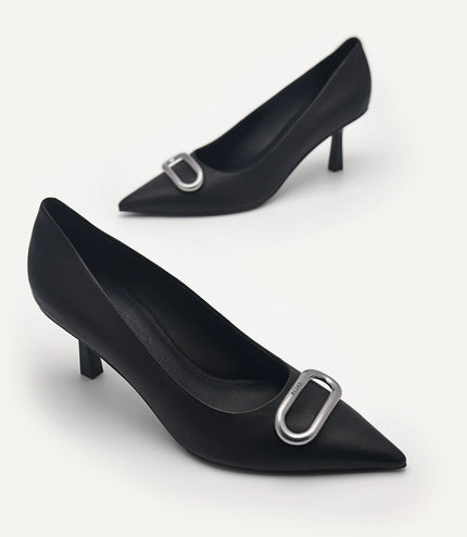 PEDRO Studio Kate Leather Pumps - Black