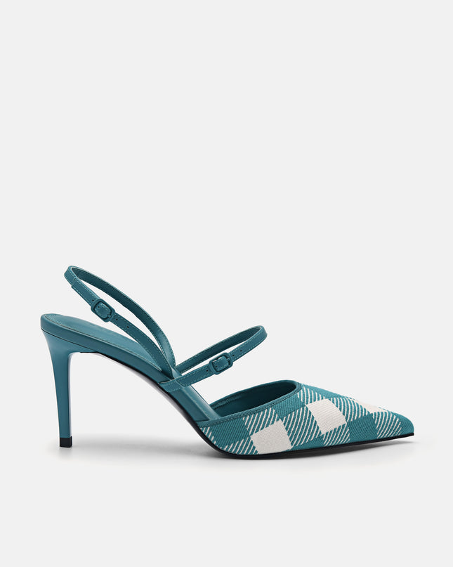 PEDRO Studio Emma Heel Pumps - Teal